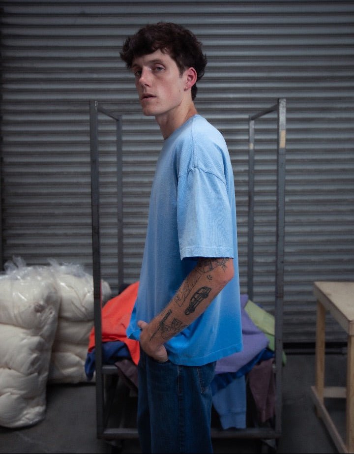 FADED ICE BLUE T-SHIRT