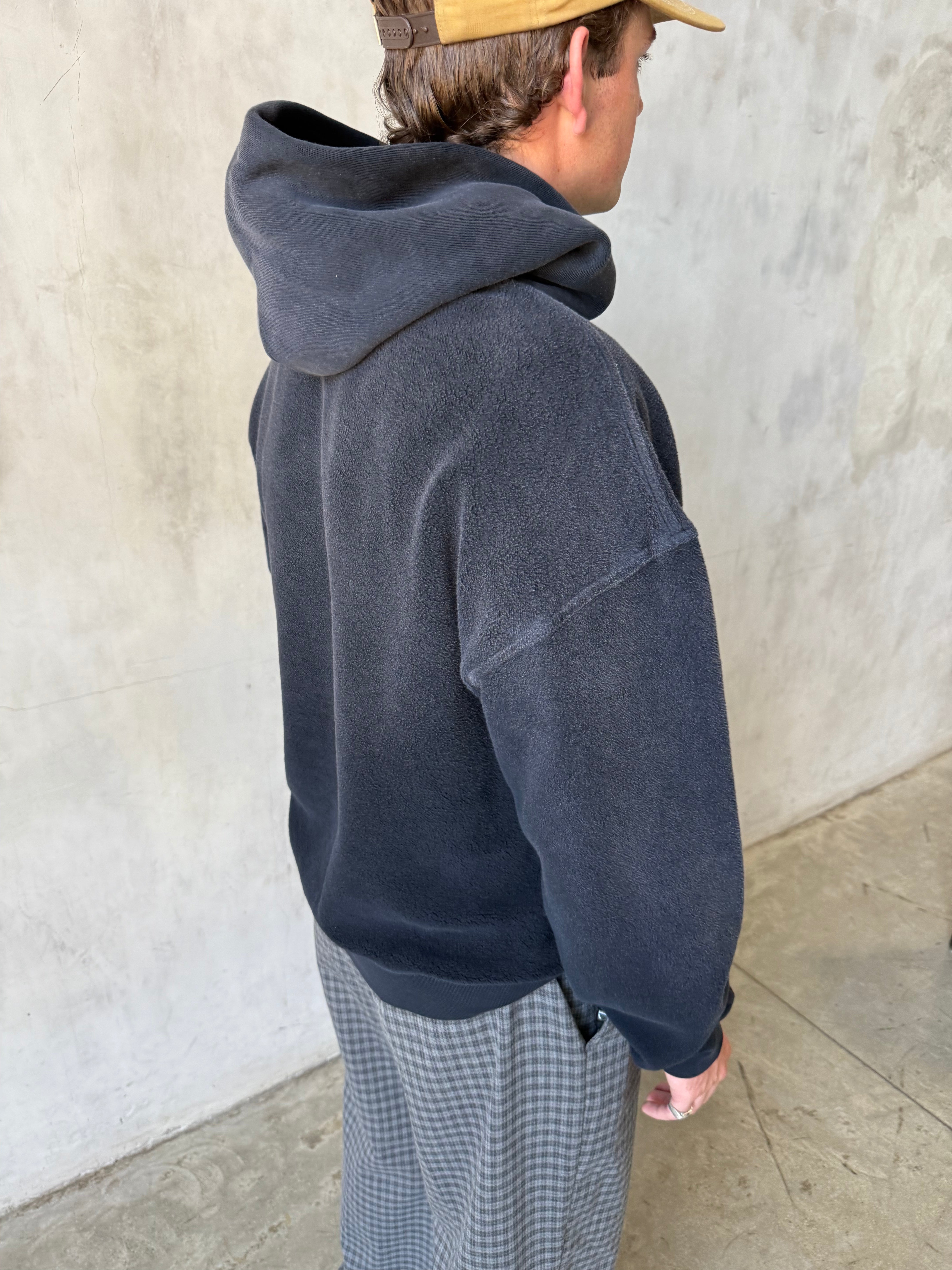 FADED BLACK REVERSE HOODIE